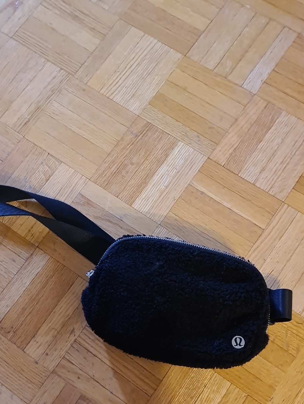 lululemon athletica Black Plush Crossbody Bag